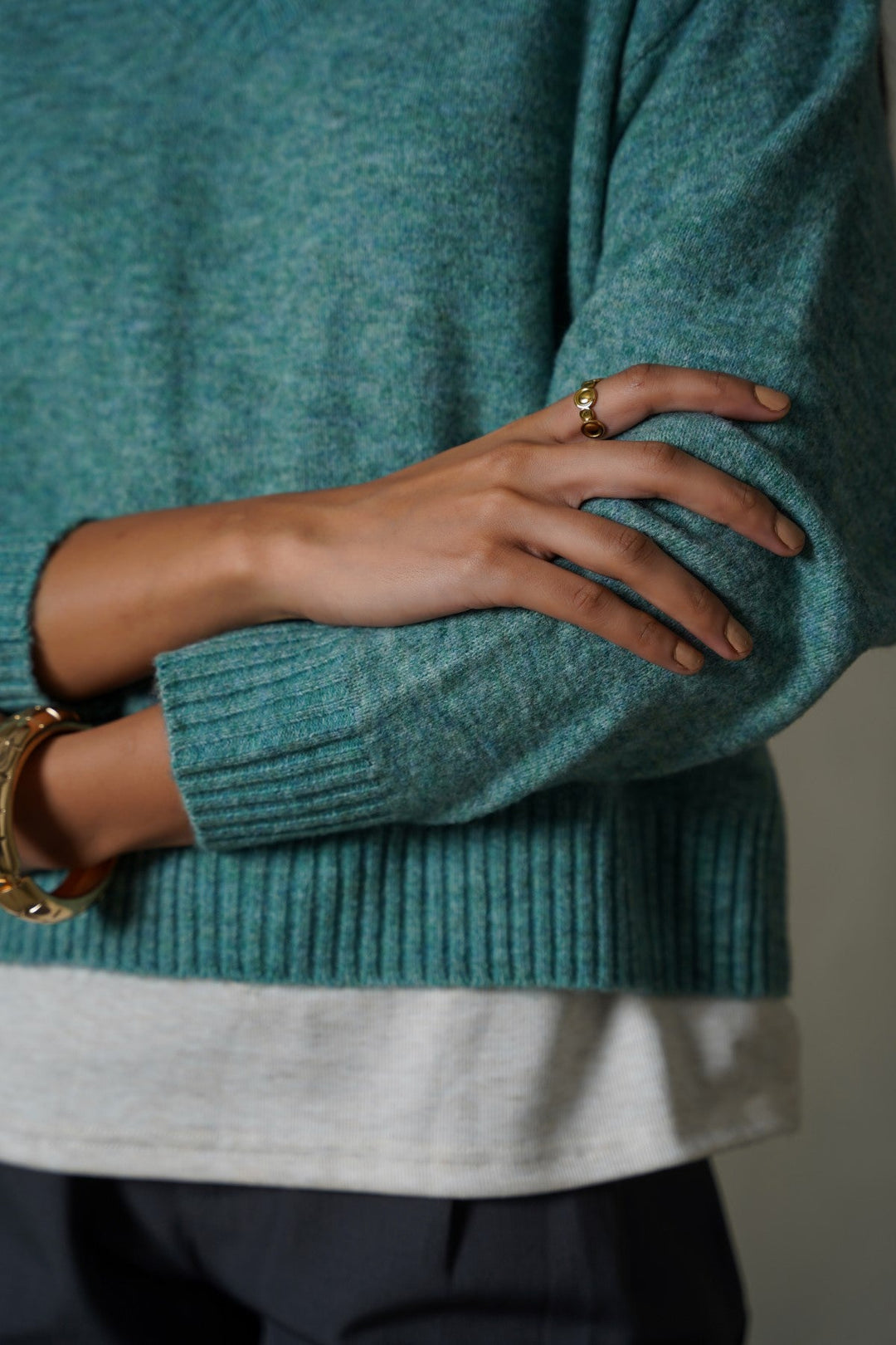 TURQUOISE SOFT BUTTER KNIT