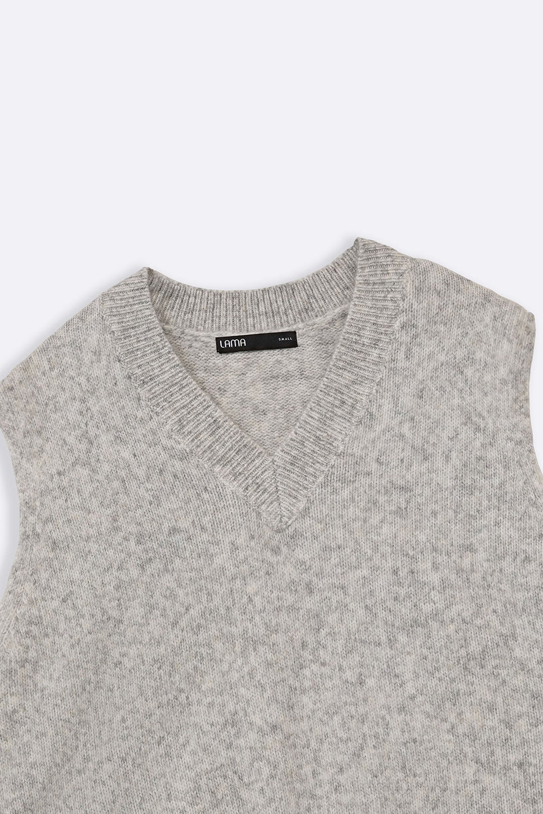 GREY V-NECK SWEATER VEST
