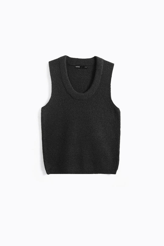 GREY COSY SWEATER VEST