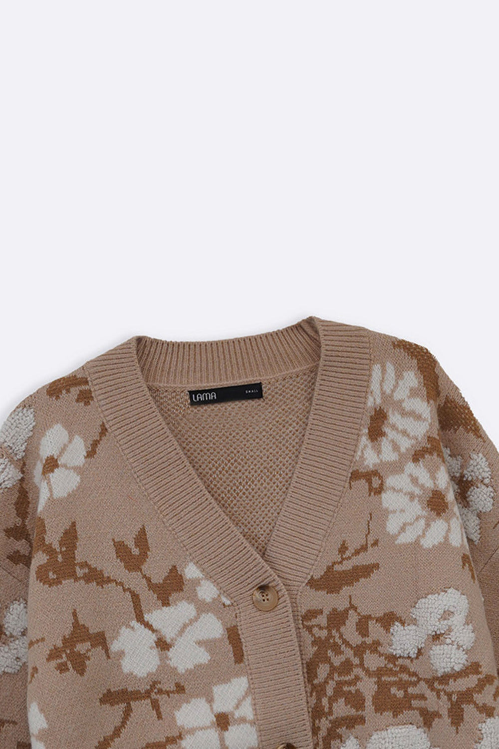 BEIGE AUTUMN SHORT CARDIGAN