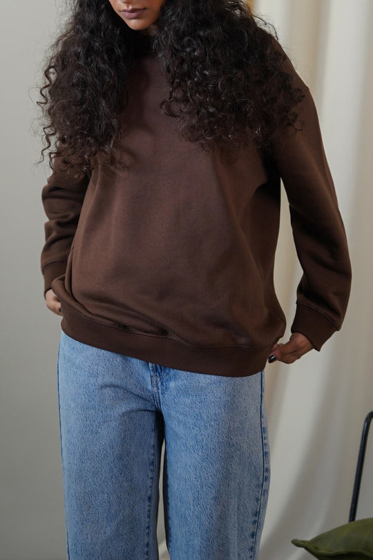 BROWN CLASSIC SWEATSHIRT