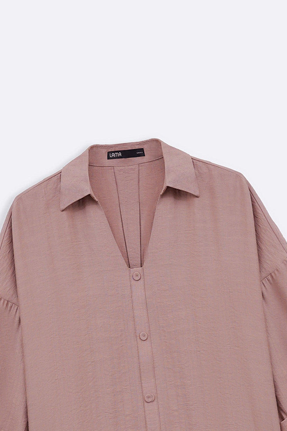 MOCHA SILKY CRUISE BLOUSE