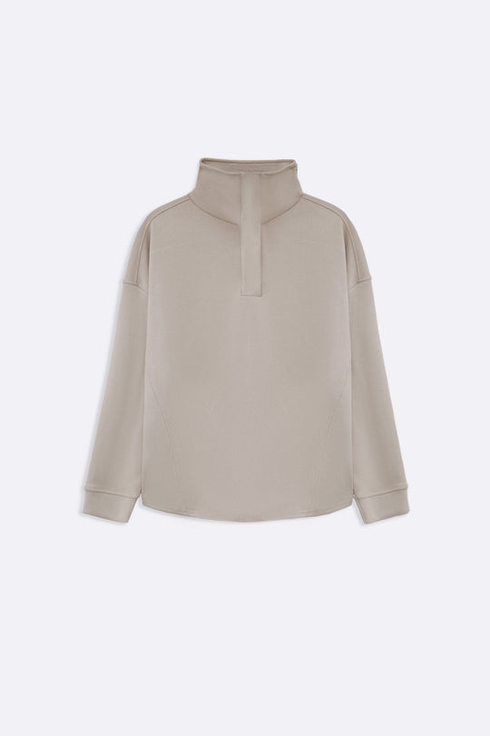 KHAKI SOFT ALL-DAY PULLOVER
