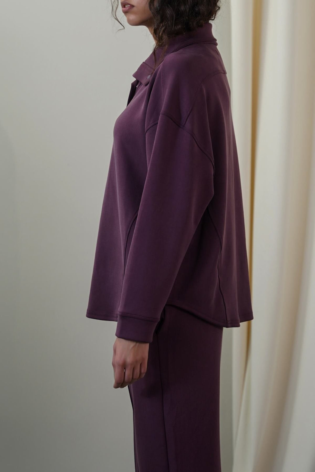 PLUM SOFT ALL-DAY PULLOVER