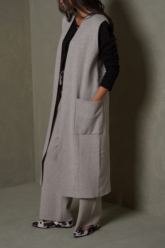 BEIGE URBAN WALK CARDIGAN