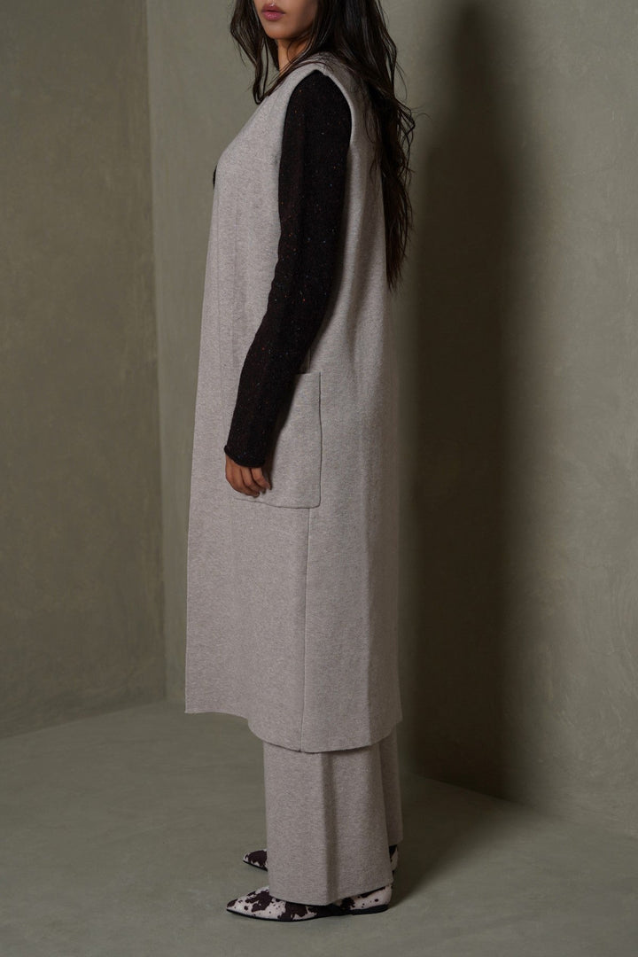 BEIGE URBAN WALK CARDIGAN