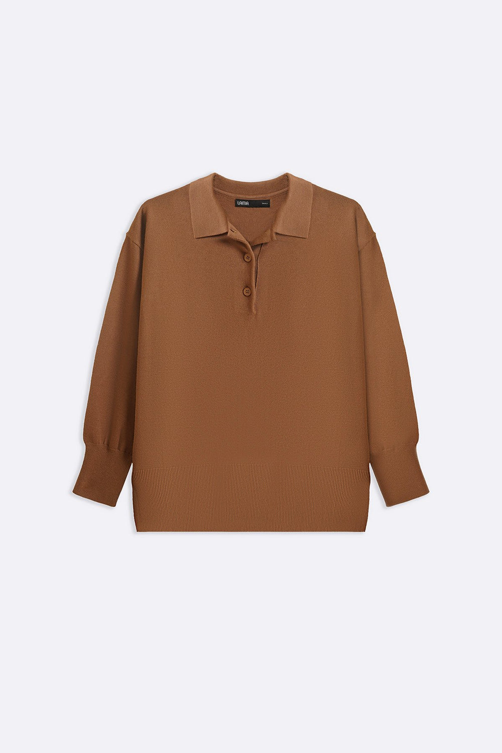 CAMEL POLO PULLOVER