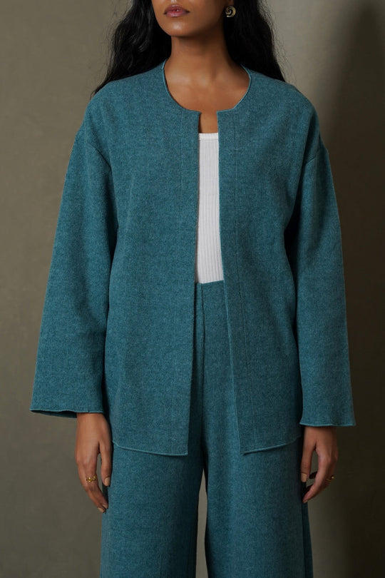 FOREST GREEN CLOUD LOUNGE CARDIGAN