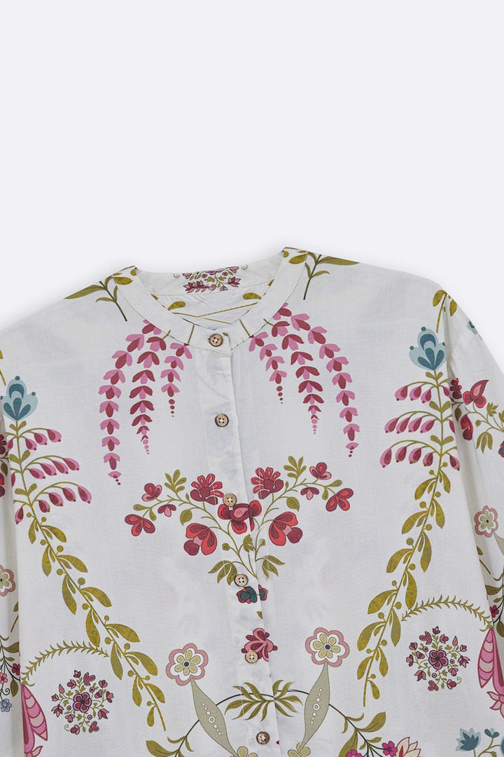 CREAM SPRING HEARTS SHIRT