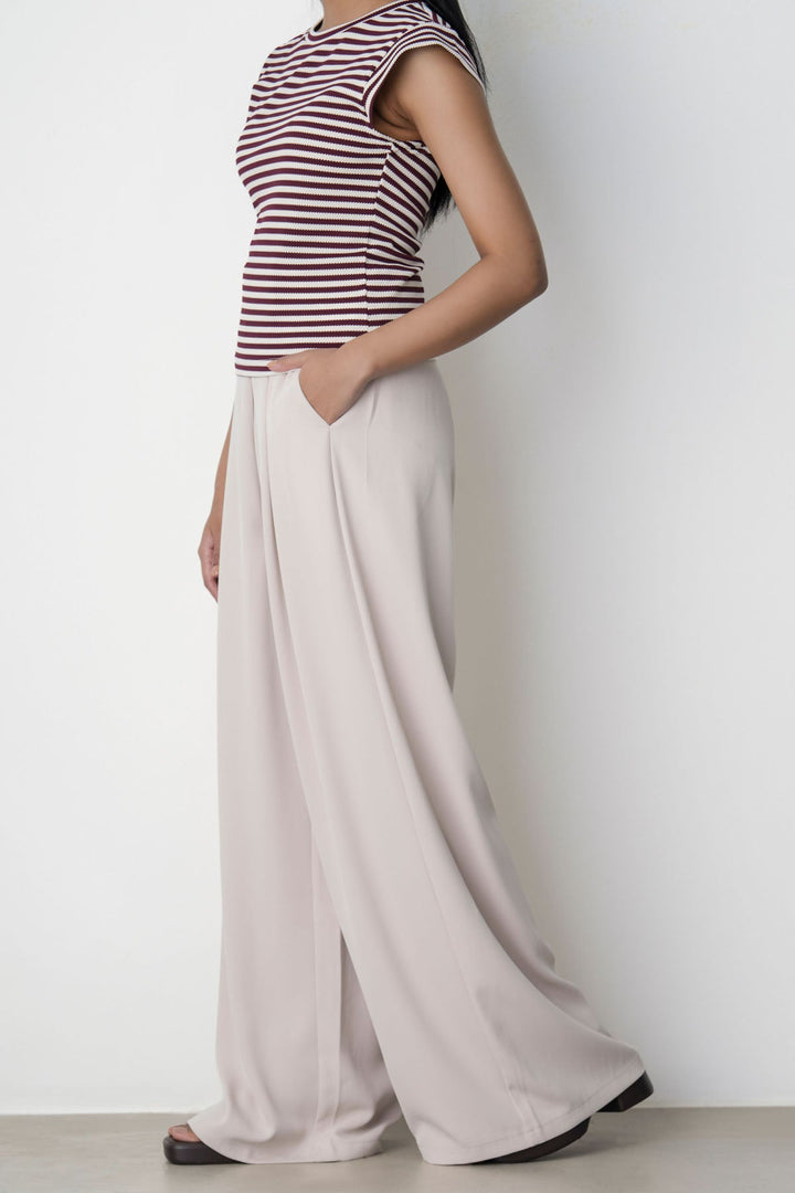 BEIGE KYOTO LONG VELCRO PANTS