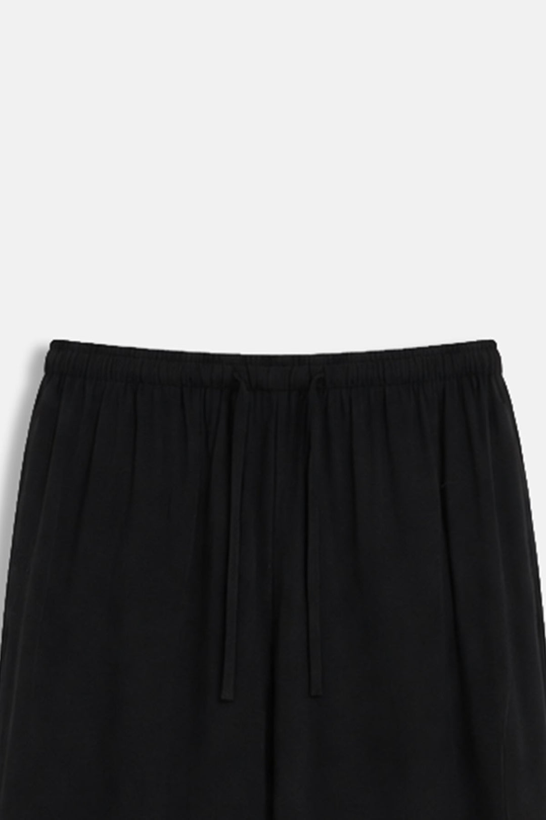BLACK-FLOWY LONG PANTS