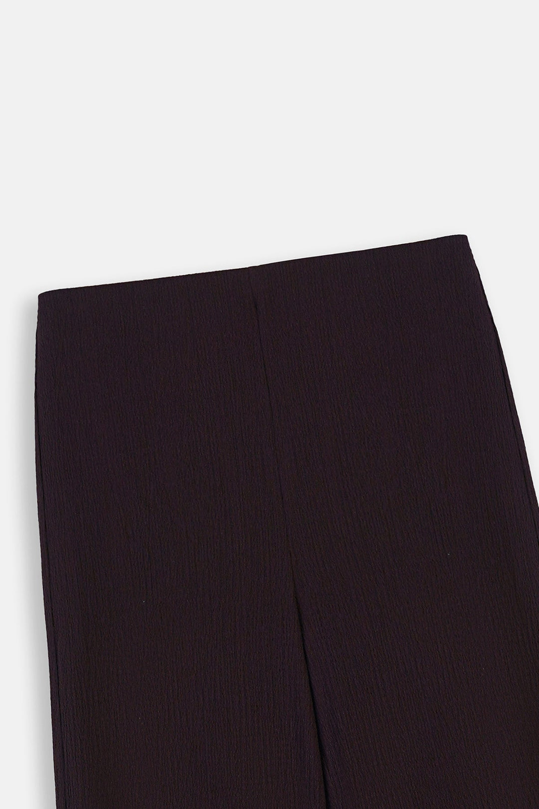 BROWN WIDE CROPPED PANTS