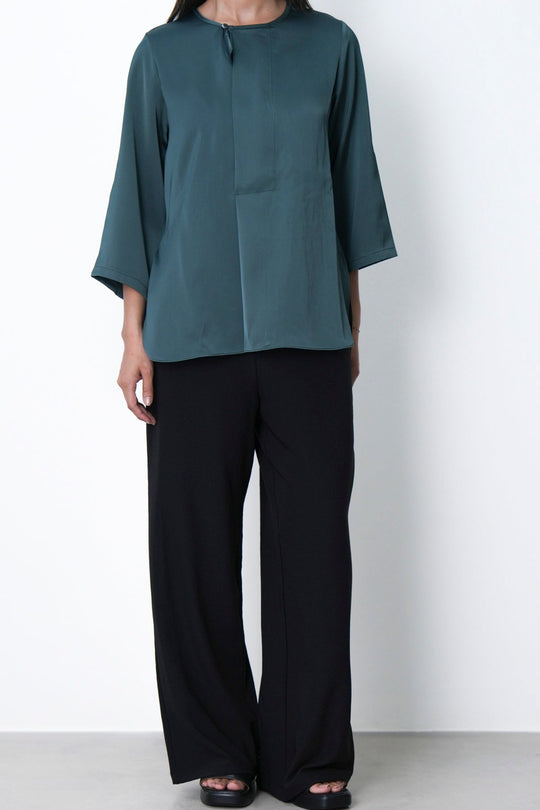 BLACK KNIT TAILORED PANTS