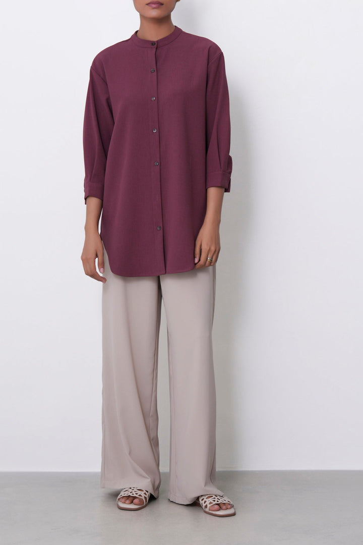 KHAKI KNIT TAILORED PANTS