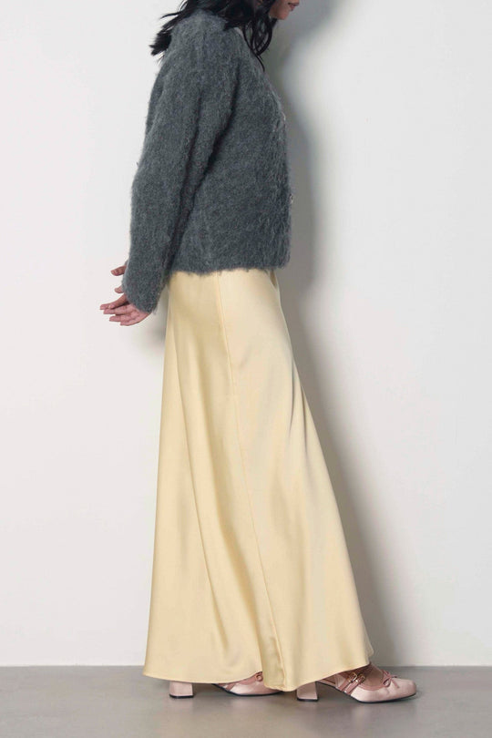 SATIN FLOOR LENGTH SKIRT