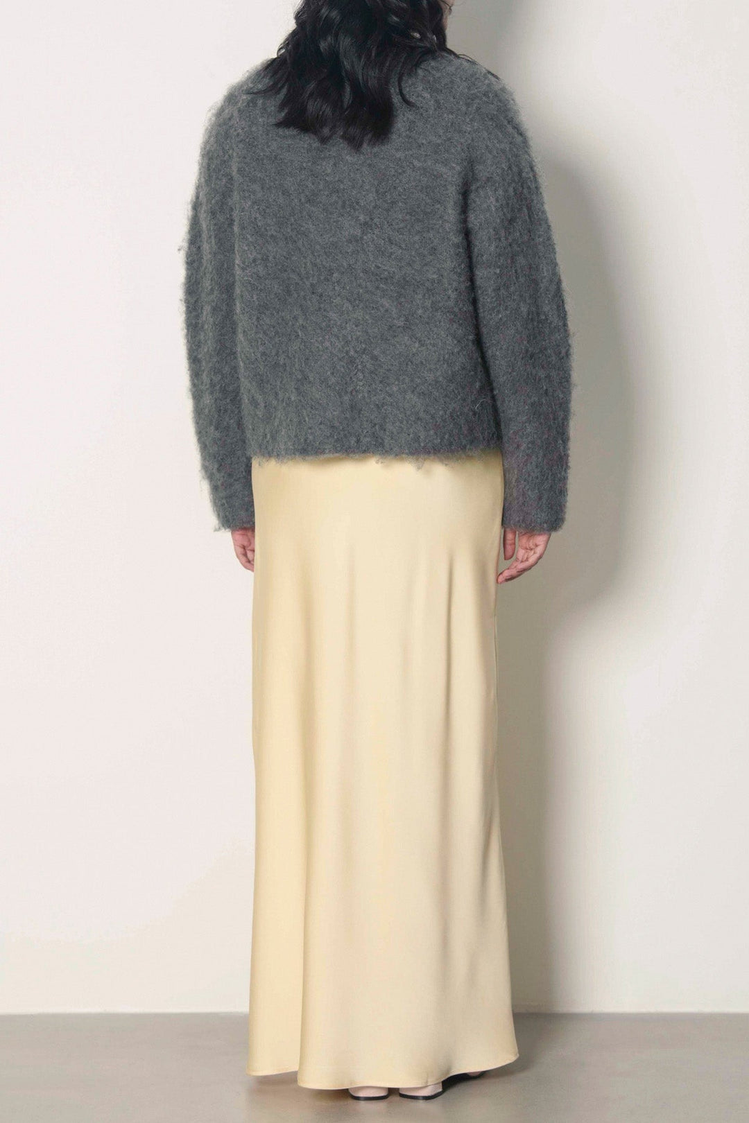 SATIN FLOOR LENGTH SKIRT