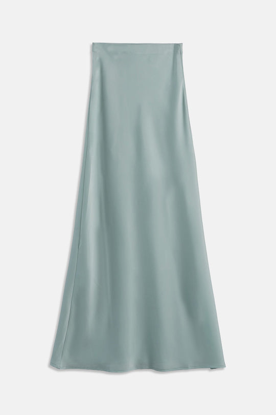 SATIN FLOOR LENGTH SKIRT