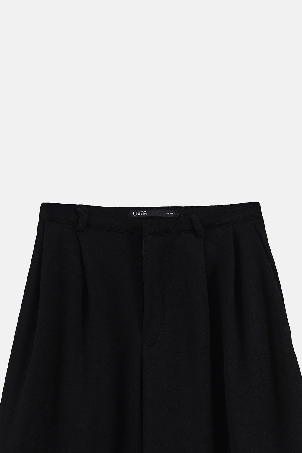 BLACK-WIDE-LEG TROUSER