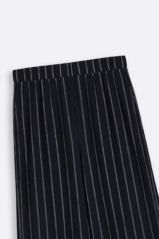 NAVY STRIPPED PANTS