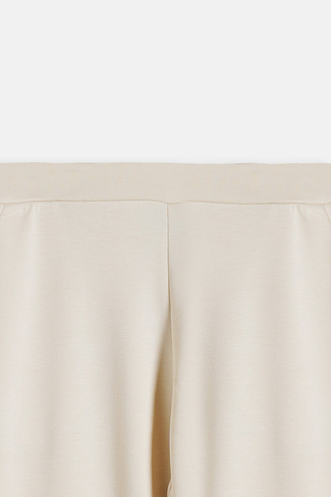 IVORY STRAIGHT-LEG PANTS