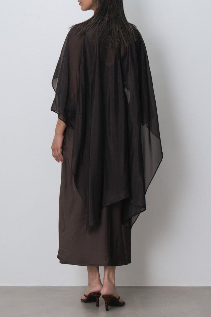 DATE NIGHT DRESS WITH CAPELET