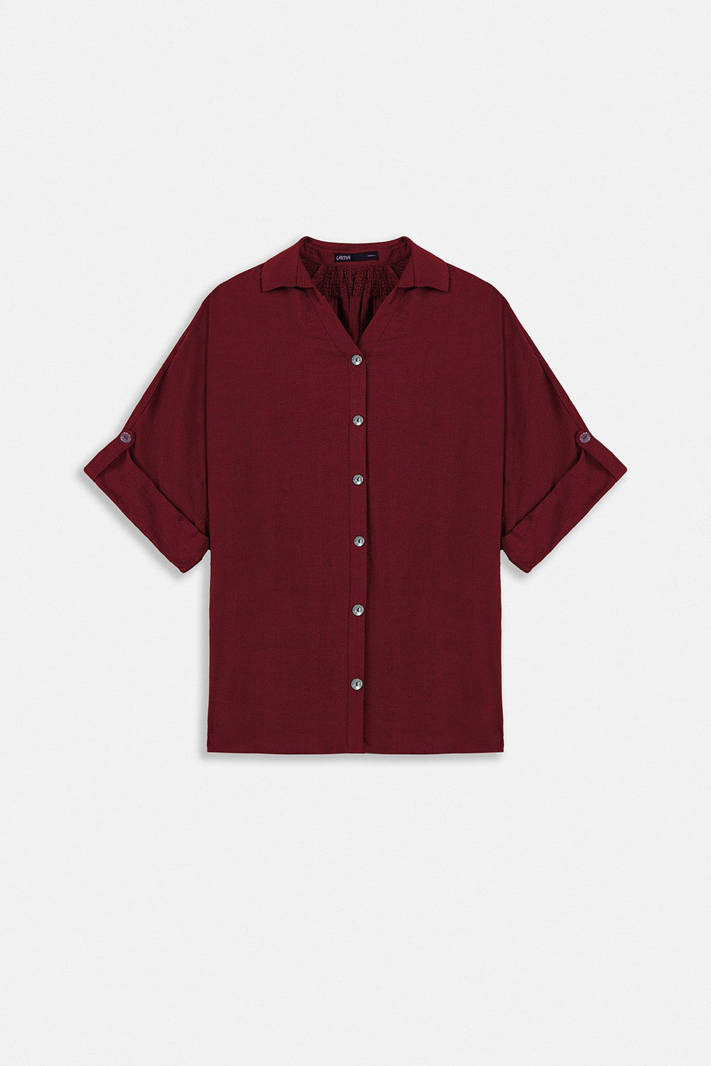 RED-SOFT TURN UP SHIRT