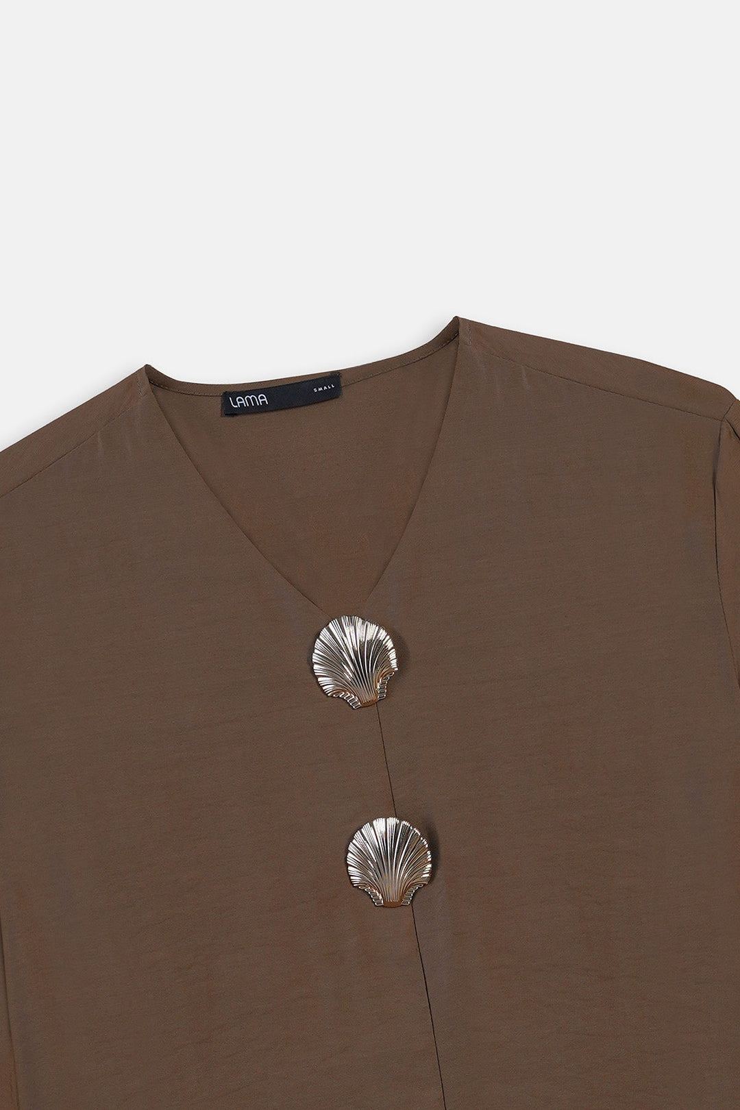 BROWN-SEA TREASURES BLOUSE
