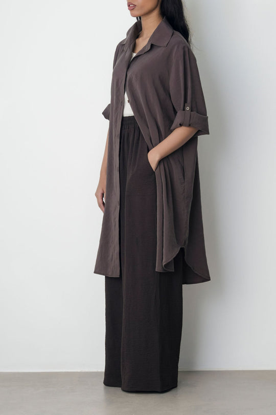 CHOCOLATE STONEWASH TUNIC