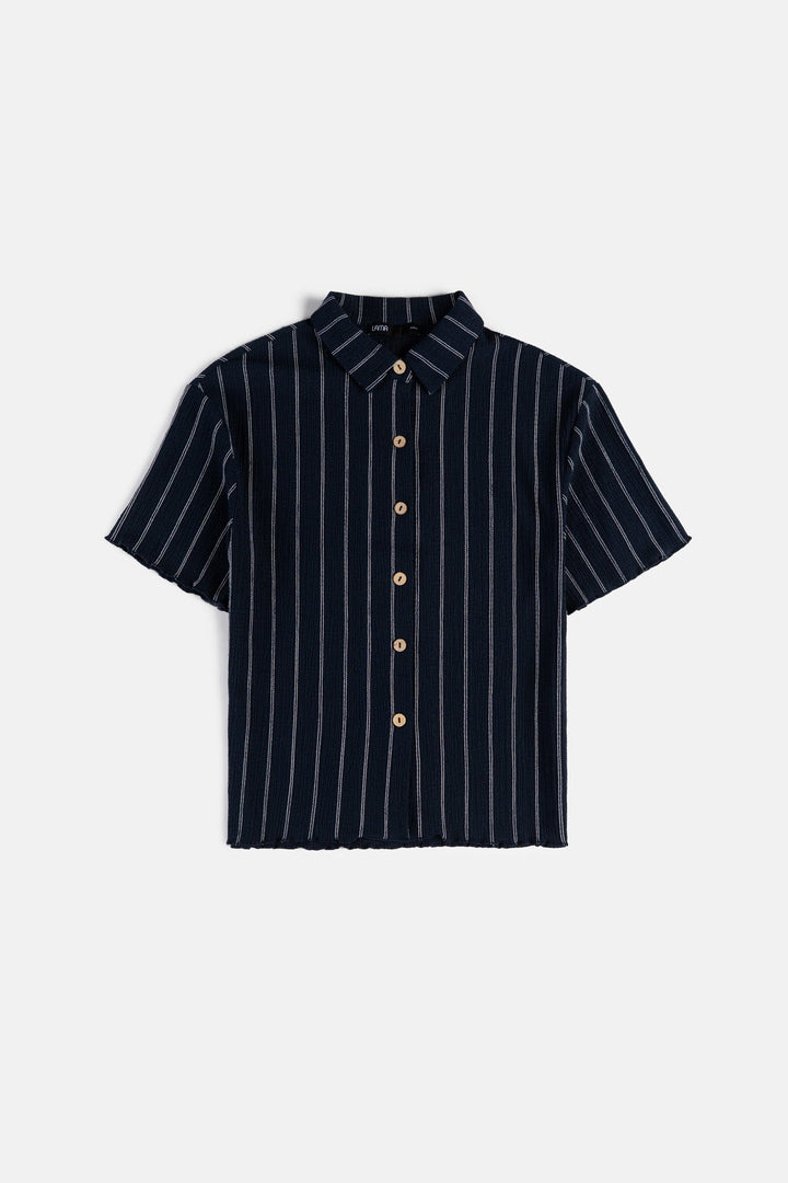 NAVY STRIPPED SHIRT