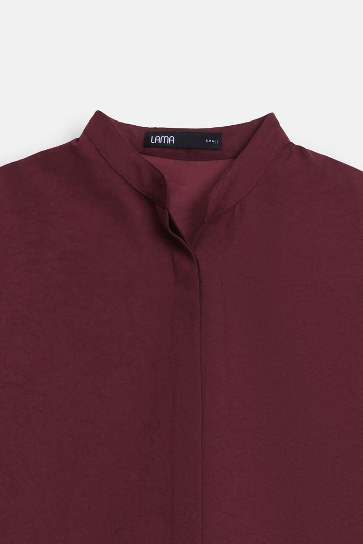 SUEDETTE COLLAR TUNIC