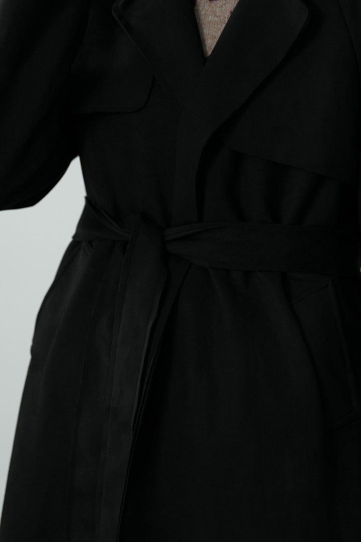 TRENCH SUEDETTE COAT