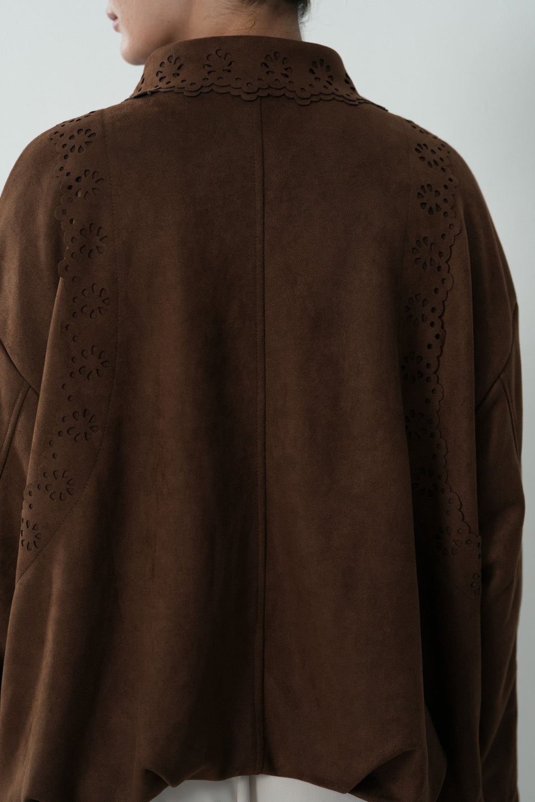 CUTWORK SUEDETTE JACKET
