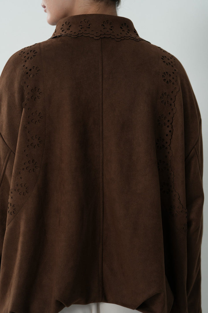 CUTWORK SUEDETTE JACKET