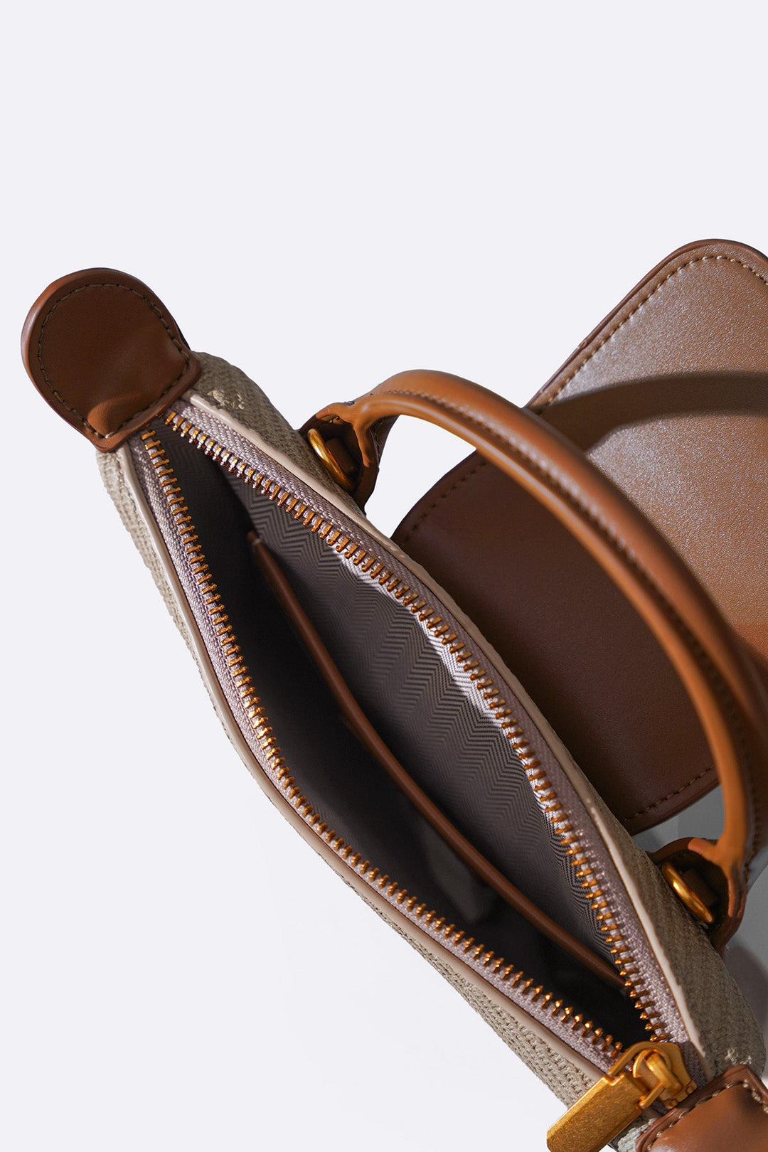 BEIGE SMALL LOTUS CROSSBODY