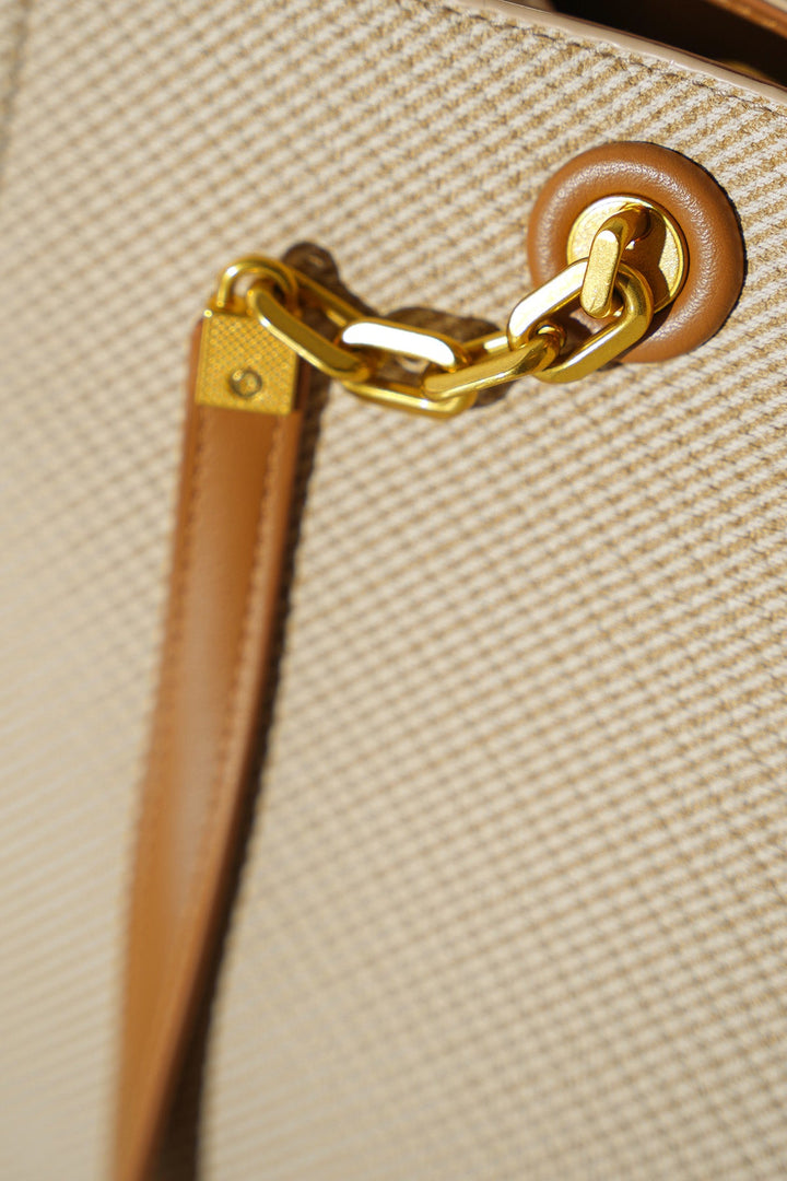 BEIGE GARRETTE LARGE TOTE