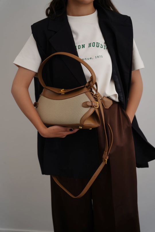 CREAM MEADOW SHOULDER BAG