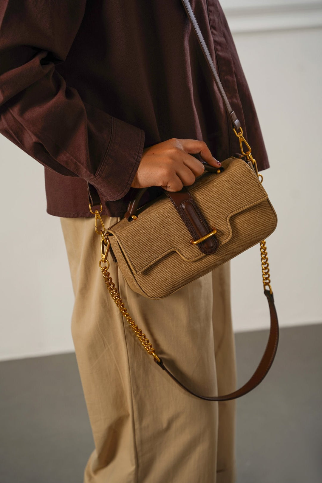 COFFEE YOLU TOP HANDLE BAG