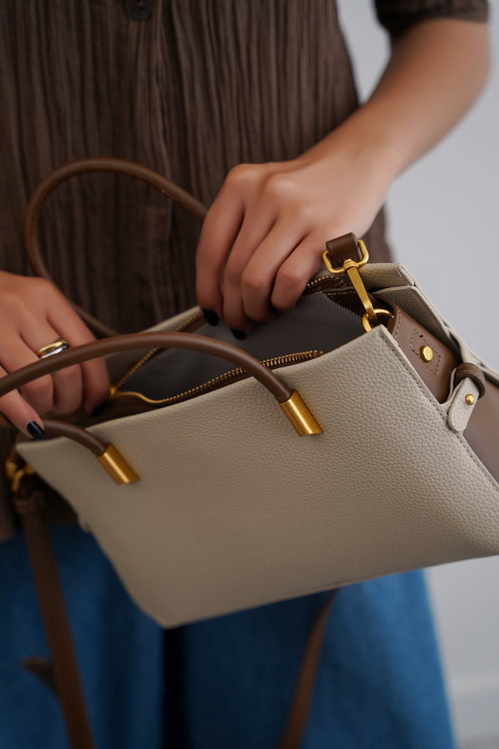 CREAM OAKLAND HANDLE BAG