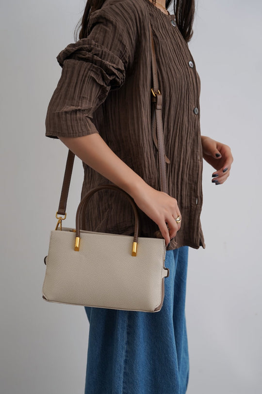 CREAM OAKLAND HANDLE BAG