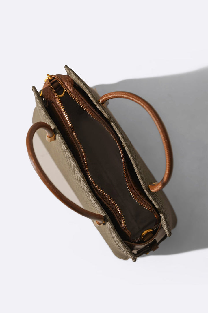 GREEN OAKLAND HANDLE BAG