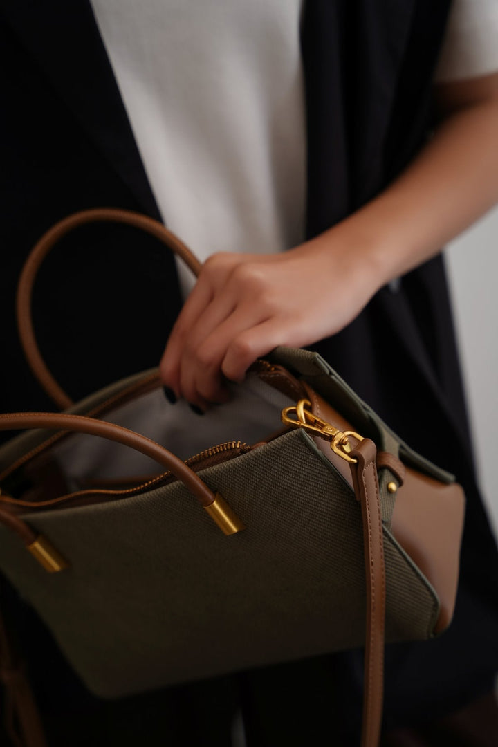 GREEN OAKLAND HANDLE BAG