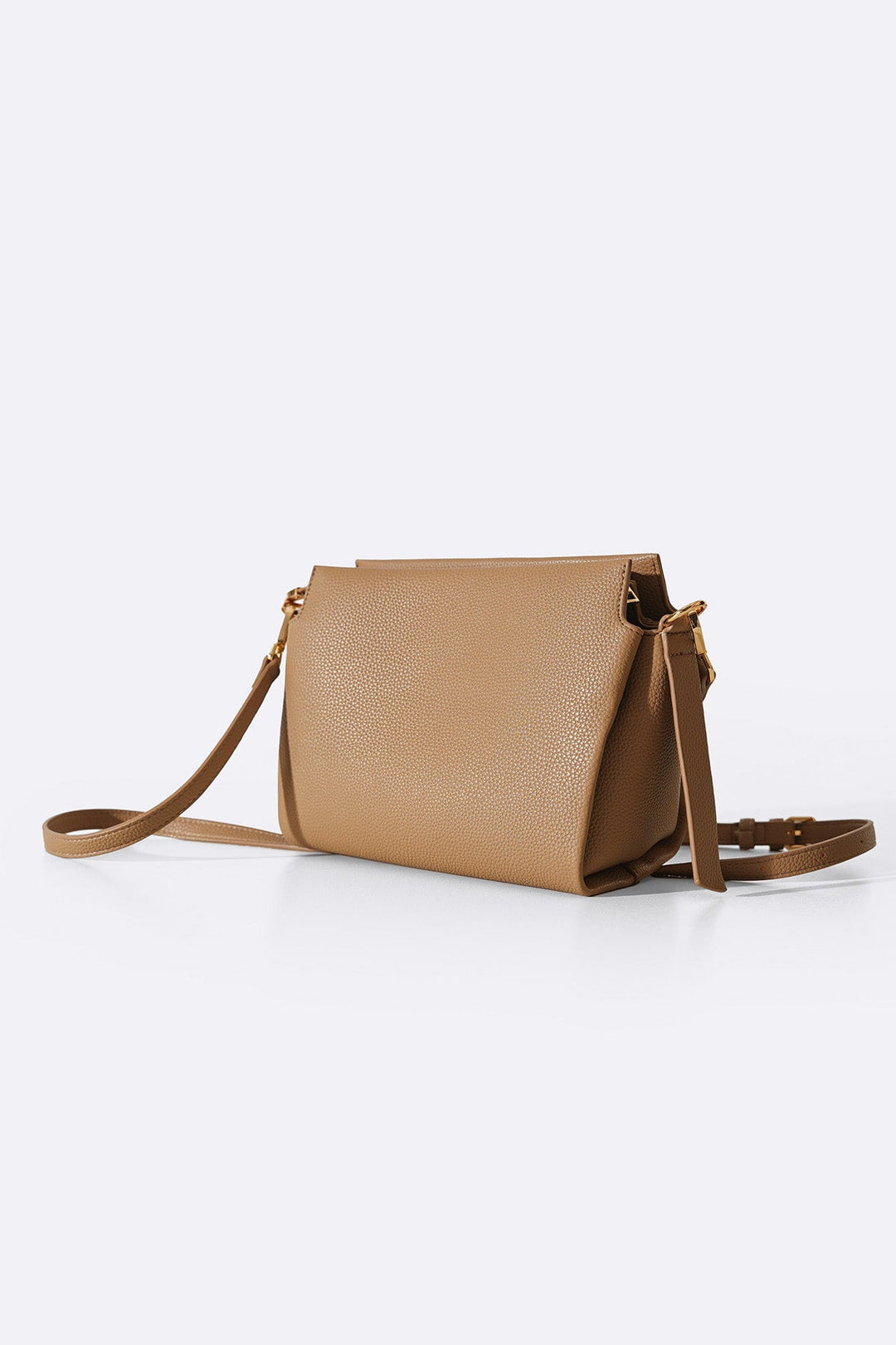 TAUPE BRAIDED TOP HANDLE BAG