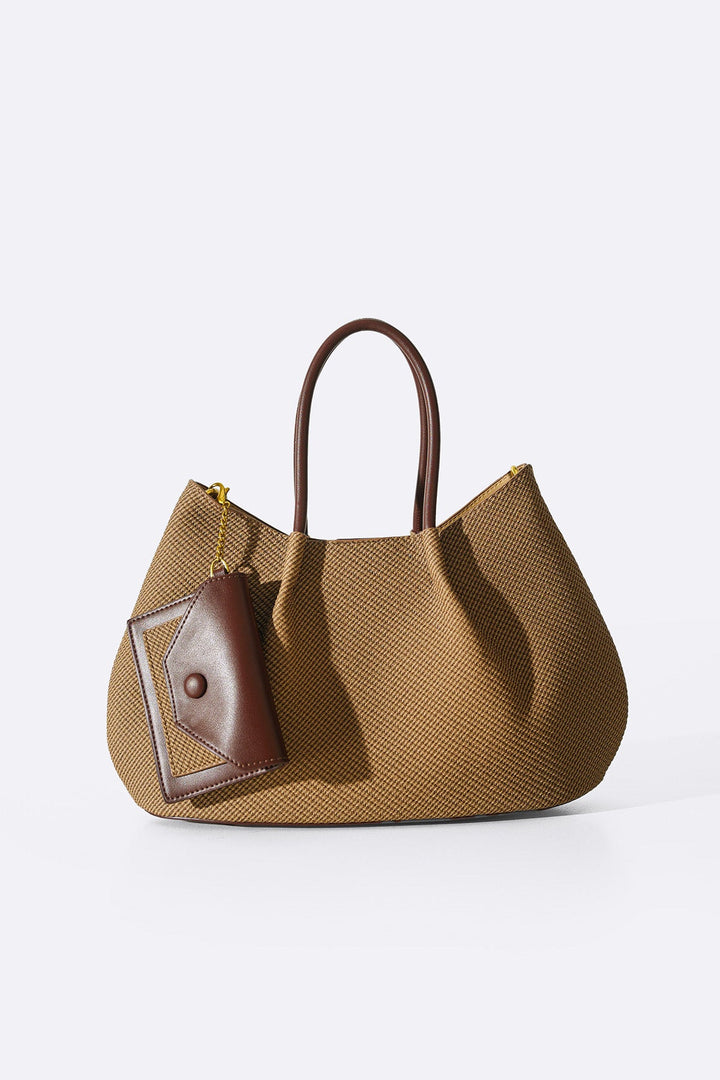 BEIGE KARAKOY TOP-HANDLE TOTE
