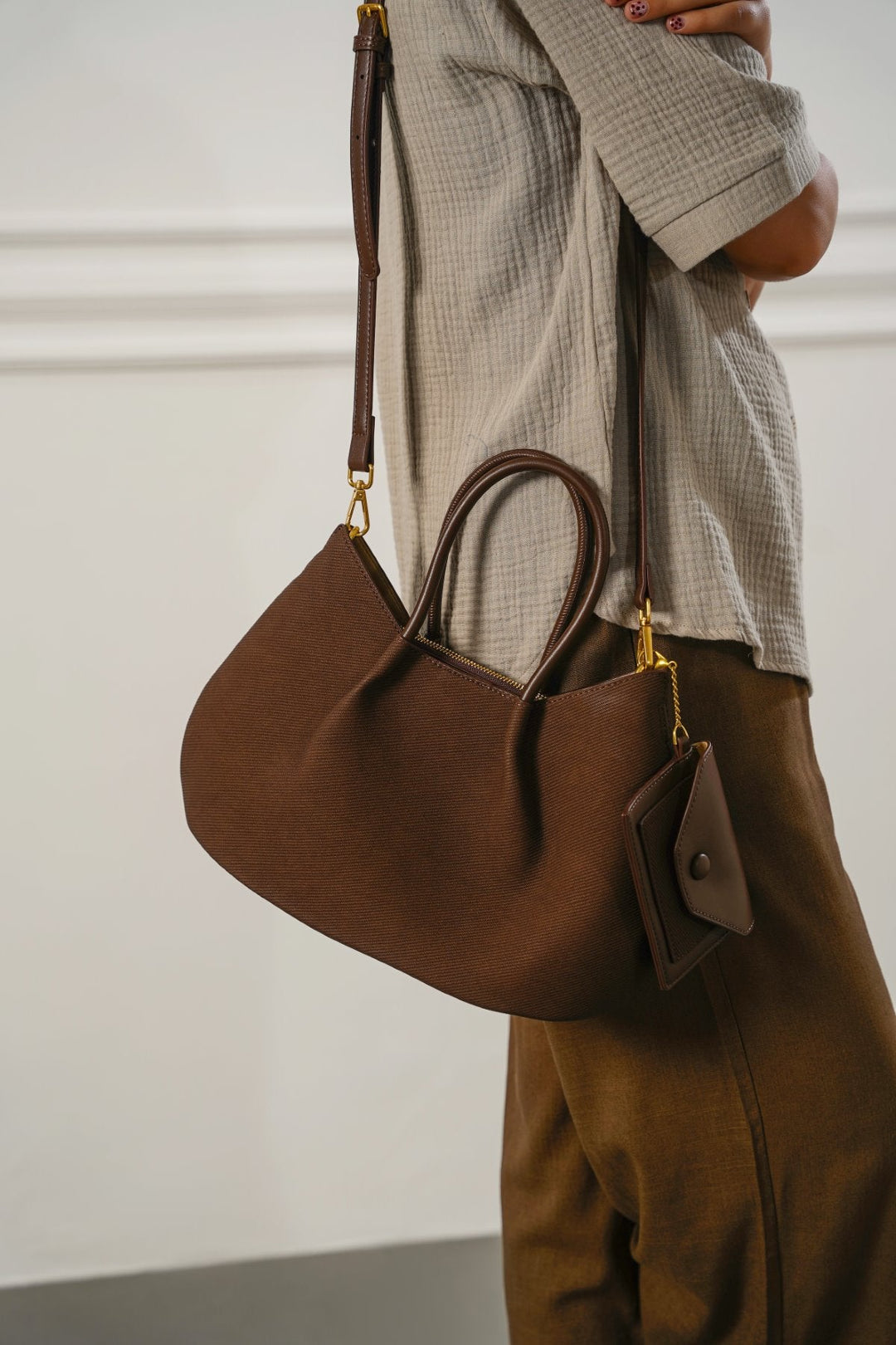 COFFEE KARAKOY TOP-HANDLE TOTE