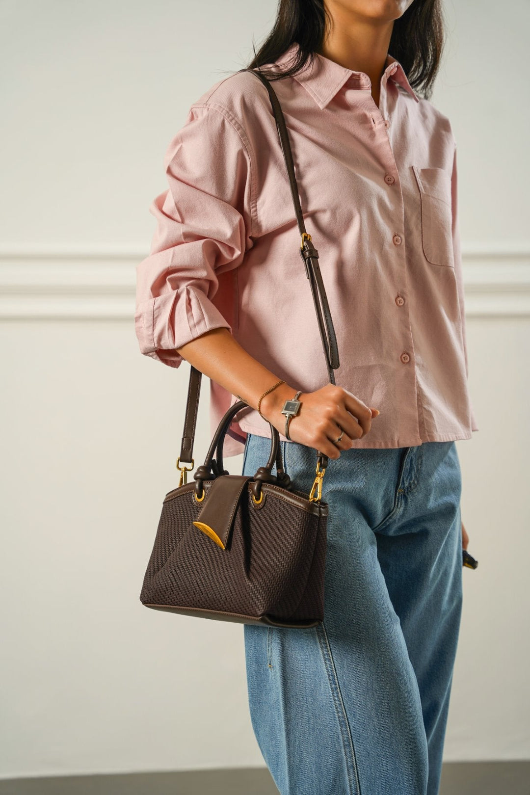 COFFEE MODA TOP HANDLE BAG