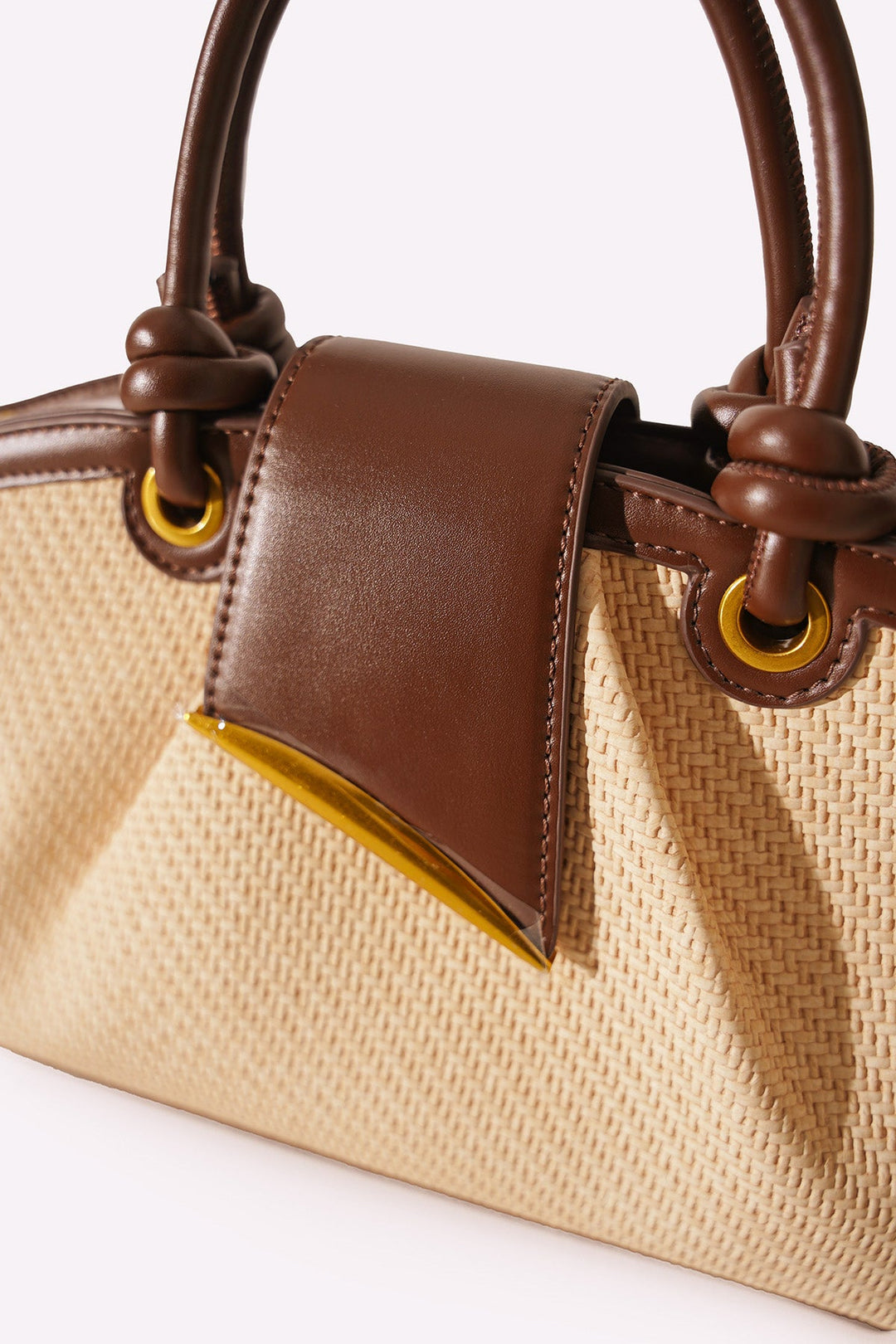 CREAM MODA TOP HANDLE BAG