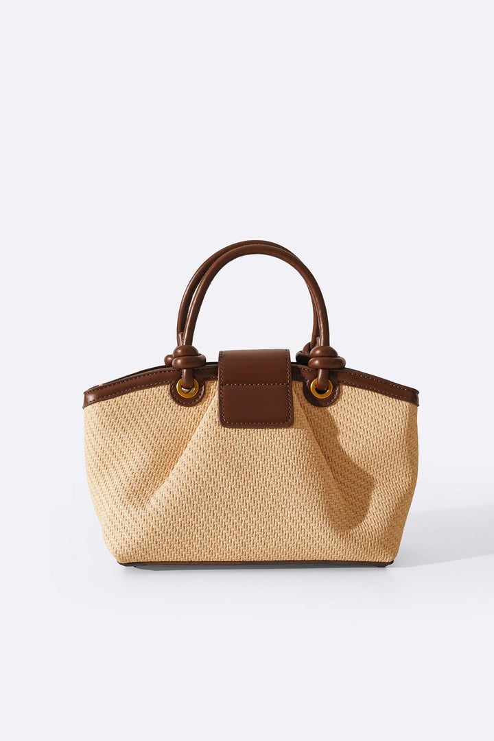 CREAM MODA TOP HANDLE BAG
