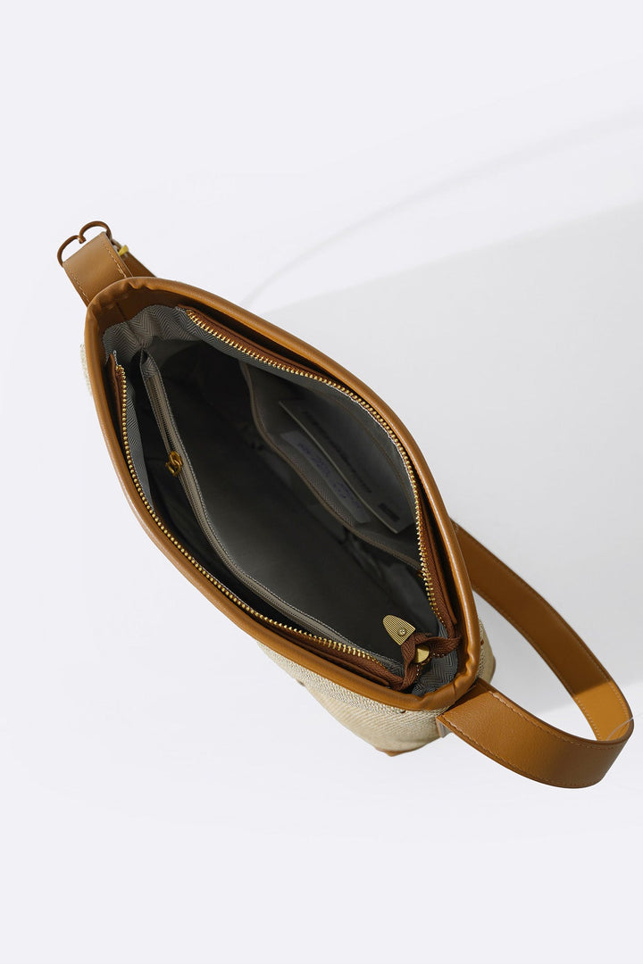 BEIGE RUMELI SHOULDER BAG