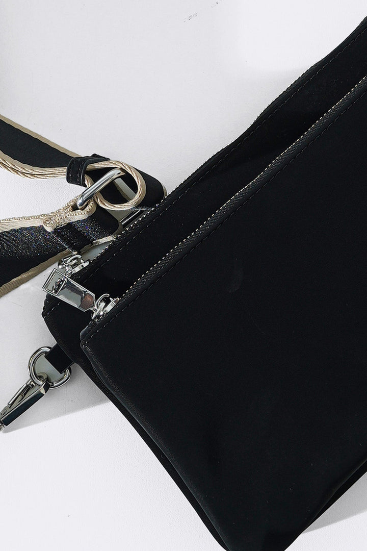 BLACK VELVET PEACH CROSSBODY