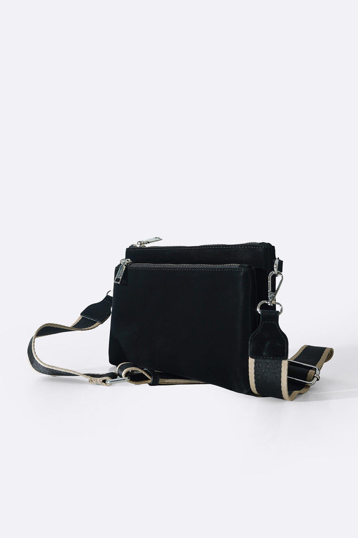 BLACK VELVET PEACH CROSSBODY